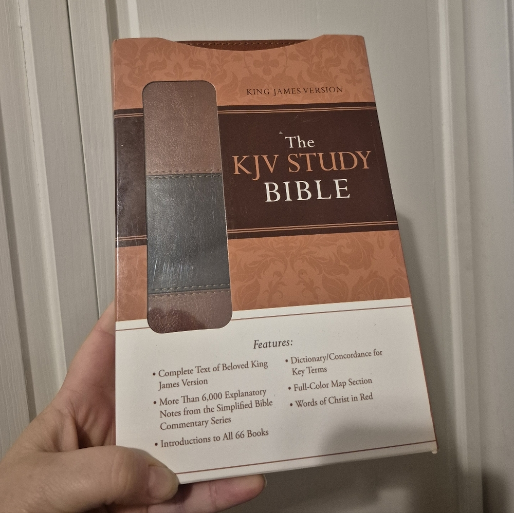 KJV Study Bible Two Toned Brown
